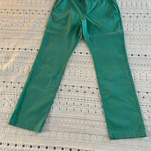 Express Green Chinos Vibrant Cotton Blend (31x30)